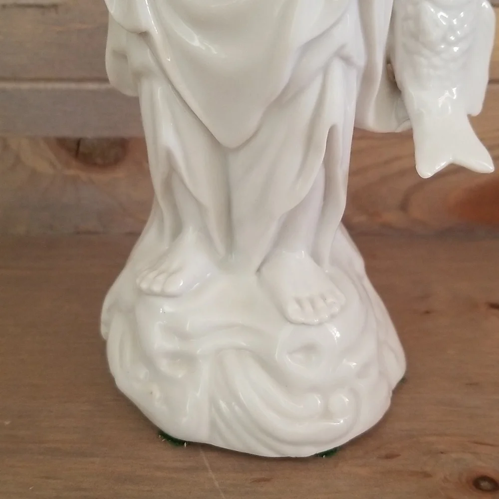 Vintage Asian Fisherman Figurine